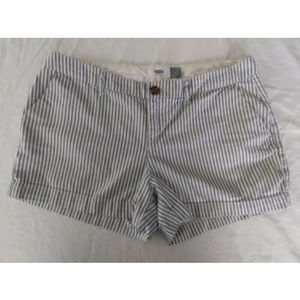 Old Navy Striped Shorts Blue White Women's Size 2